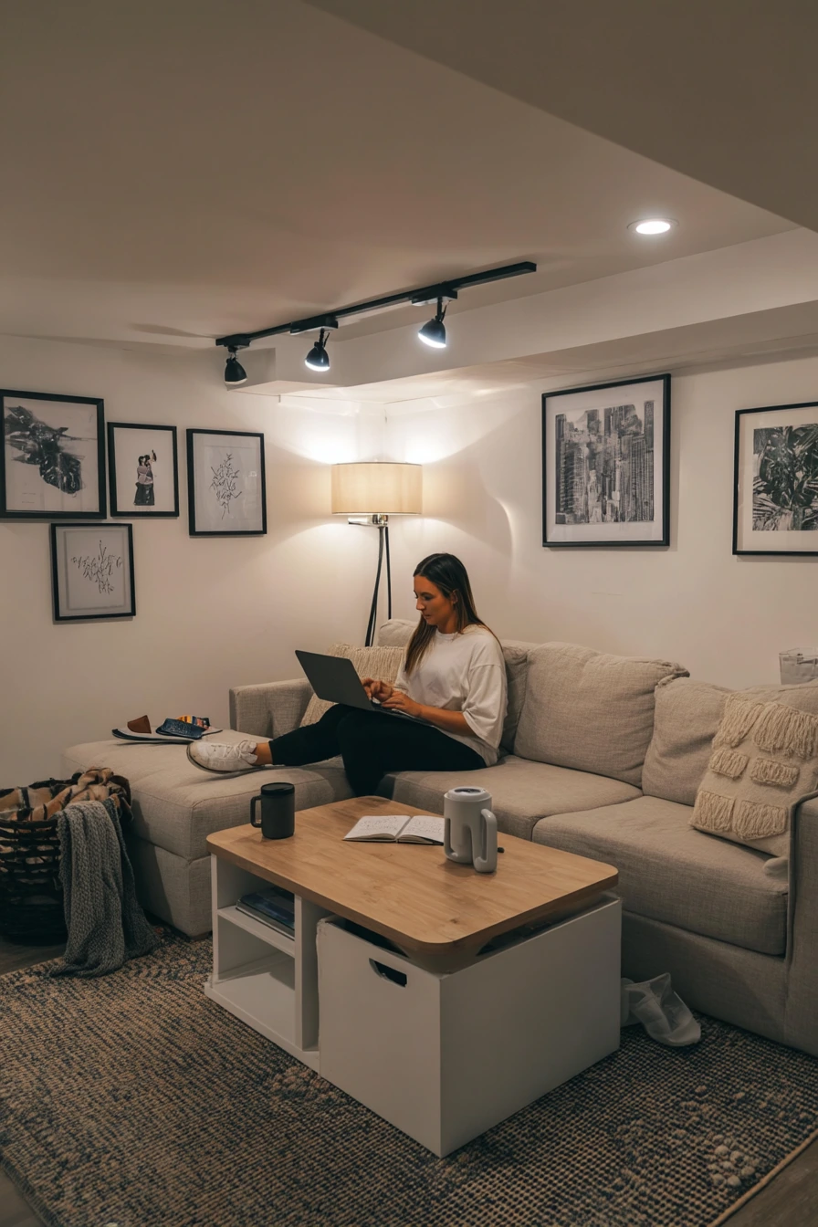 low basement ceiling ideas 8